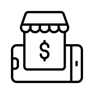 Cep telefonunuz ile herhangi bir yerden alışveriş yapın, kolay ödemeler için simgeleri kullanın