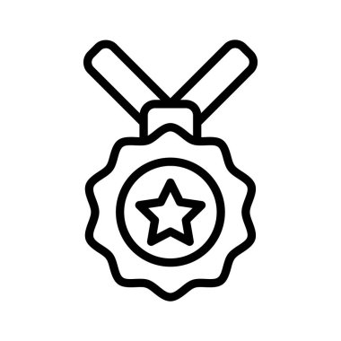 Altın madalya ikonu ile mükemmellik ödülü, başarıyı ve tanınmayı simgeliyor