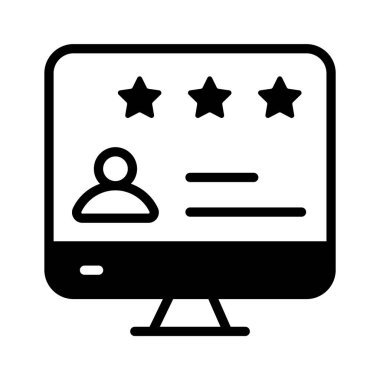 Profil inceleme simgesi, geri bildirim veya güncelleme için profilleri kontrol ve iyileştirme göstergesi