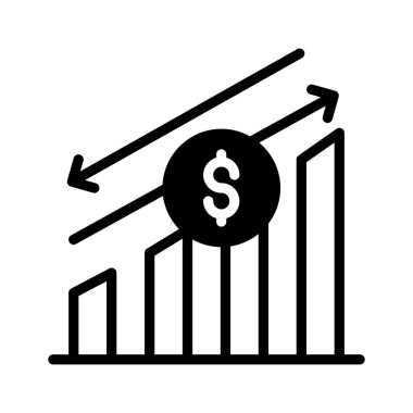 Yatırım büyüme ikonu, artan değeri veya zaman içinde yatırımlardaki dönüşleri sembolize eder