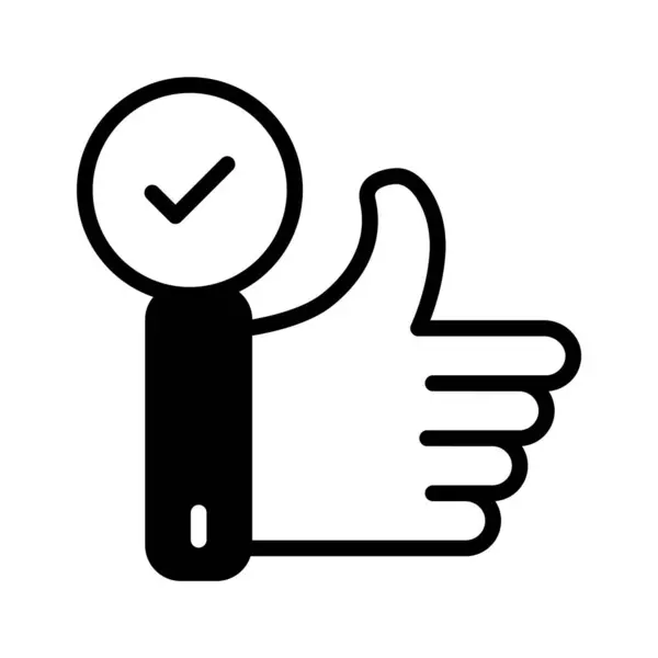 stock vector Spread positive vibes and show you like something with a thumbs-up icon.