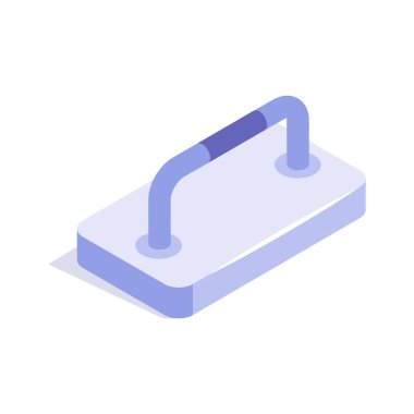 Modern tarzda mükemmel bir alçı mala eşölçülü ikon.