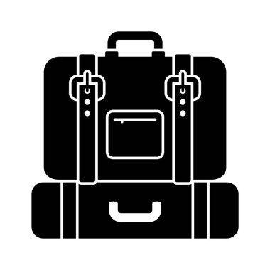 Seyahat bagajı, valiz valiz vektör çizimi