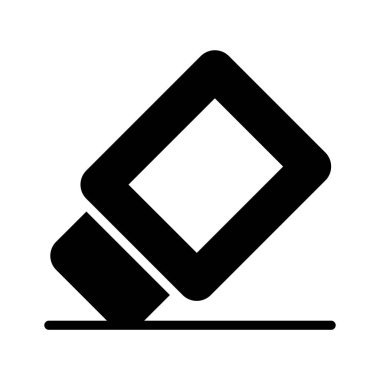 Moda tarzında silginin yaratıcı bir tasarımı, okul tedarik vektörü tasarımı