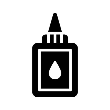 Yapışkan kırtasiye malzemelerinin vektörü olan bu muhteşem yapıştırıcı şişesini modern tarzda kapın.