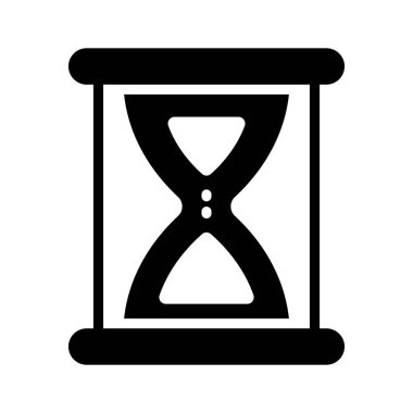 Moda tarzında, simge kullanmaya hazır düzenlenebilir bir kum saati vektörü