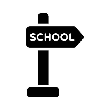 Modern tarzda okul tabelaları vektör tasarımı, vektör kullanmaya hazır