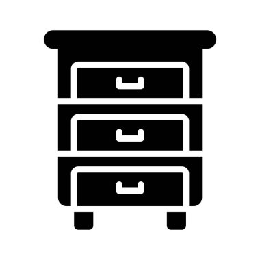 Ofis içi, iyi tasarlanmış yan tablonun moda tarzında simgesi