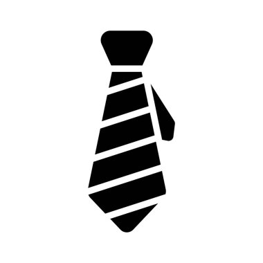 Modern tarzda, vektör kullanmaya hazır güzel bir kravat simgesi