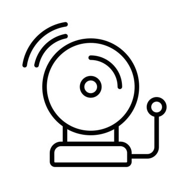 Bildirim çanı, okul çan vektör tasarımı modern tarzda