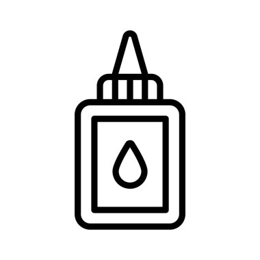 Yapışkan kırtasiye malzemelerinin vektörü olan bu muhteşem yapıştırıcı şişesini modern tarzda kapın.