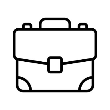 İş portföyü vektör tasarımı, düzenlenebilir tarzda inanılmaz bir iş çantası simgesi