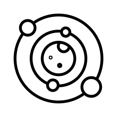 Düzenlenebilir tarzda mükemmel tasarlanmış güneş sistemi vektör tasarımı