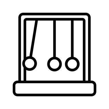 Modern tarzda sarkaç simgesi, vektörü kullanması kolay