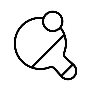 Masa tenisi, modern tarzda düzenlenebilir masa tenisi ikonu.