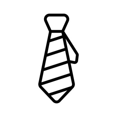 Modern tarzda, vektör kullanmaya hazır güzel bir kravat simgesi