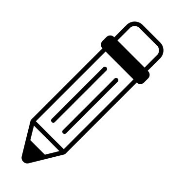 Moda tasarım tarzında, vektör kullanmaya hazır kurşun kalemin inanılmaz bir simgesi