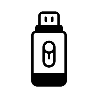 Modern tarzda flash disk vektörü, evrensel seri yolu düzenlenebilir vektörü