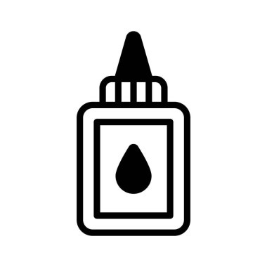 Yapışkan kırtasiye malzemelerinin vektörü olan bu muhteşem yapıştırıcı şişesini modern tarzda kapın.