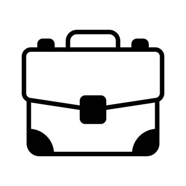 İş portföyü vektör tasarımı, düzenlenebilir tarzda inanılmaz bir iş çantası simgesi