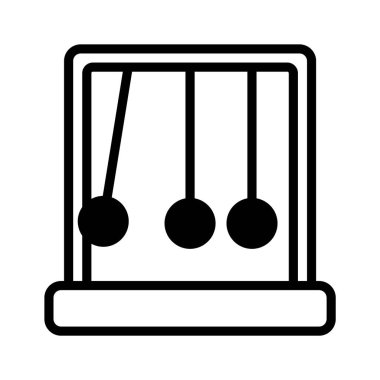 Modern tarzda sarkaç simgesi, vektörü kullanması kolay