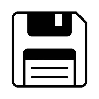 Disket simgesi modada, vektör kullanmaya hazır