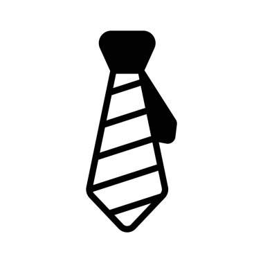 Modern tarzda, vektör kullanmaya hazır güzel bir kravat simgesi