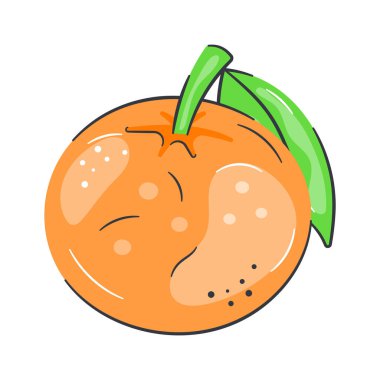 Organik meyve, şu güzel tasarlanmış portakal ikonuna bir bakın.