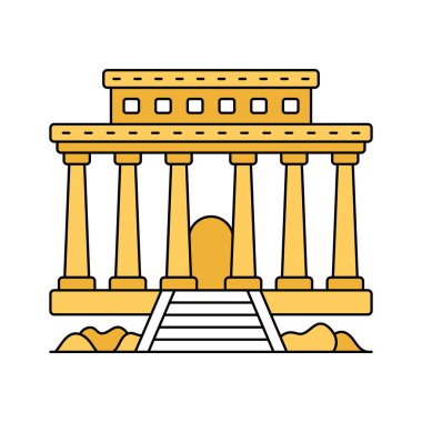 Lincoln Memorial vektör tasarımı, Washington DC 'deki anıt