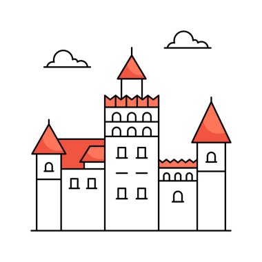 Romanya 'daki tarihi şato, modaya uygun kepek şato tasarımı