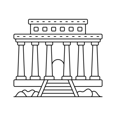 Lincoln Memorial vektör tasarımı, Washington DC 'deki anıt