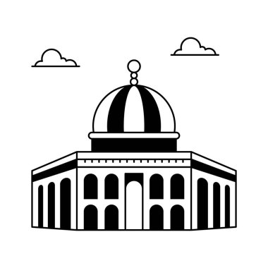 Kudüs 'teki İslami tapınak, altın kubbesi ve dini önemi ile bilinir.