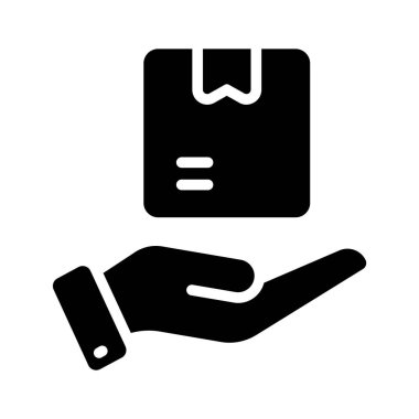 Pakette parsel bakım simgesinin konsept simgesi gösteriliyor