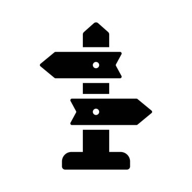 Modern işaret direği simgesi, premium kullanıma hazır