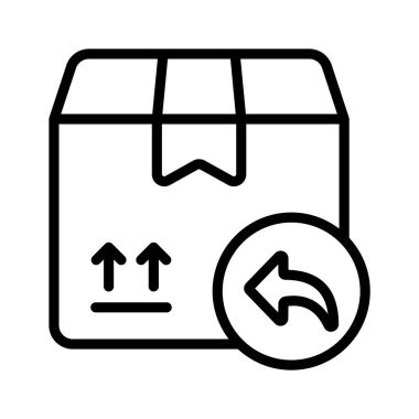 An amazing icon of return product in modern style, order return, parcel return clipart