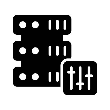 Modern tasarım tarzında sunucunun bu inanılmaz simgesini al