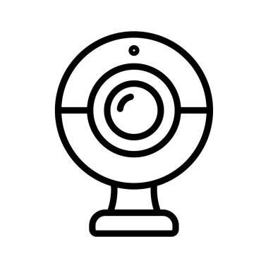 Moda tarzında webcam 'in iyi tasarlanmış simgesi, bilgisayar kamerası vektörü