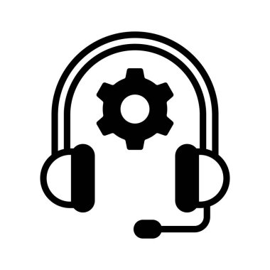 Teknik desteğin, kişiselleştirilebilir vektörün inanılmaz simgesine bakın.