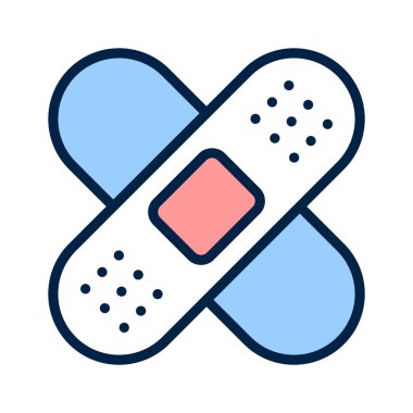 Moda tarzında bandaj simgesi, premium kullanıma hazır