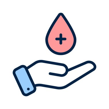 Düzenlenebilir kan bağışı için inanılmaz bir vektör tasarımı, premium simge