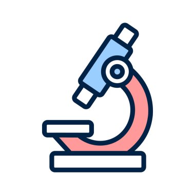 Kullanıma hazır güzel bir mikroskop vektörü