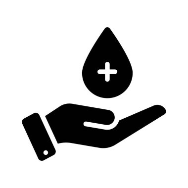 Düzenlenebilir kan bağışı için inanılmaz bir vektör tasarımı, premium simge