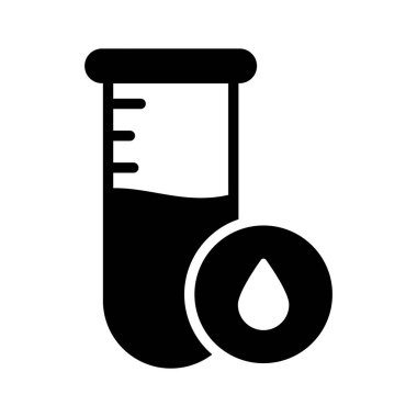 İyi tasarlanmış kan testi ikonu, özelleştirilebilir vektör