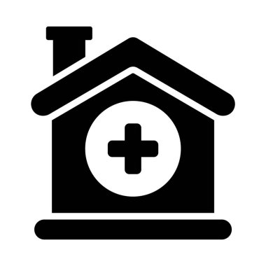 Modern tarzda inanılmaz bir klinik binası ikonu