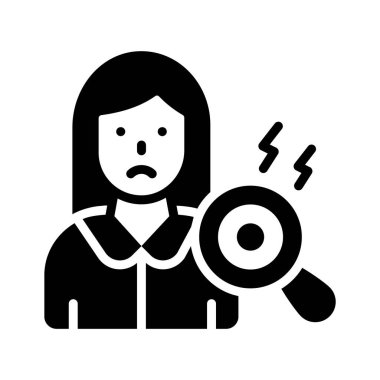 Modern tarzda tıbbi teşhis simgesi tasarımı