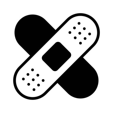 Moda tarzında bandaj simgesi, premium kullanıma hazır