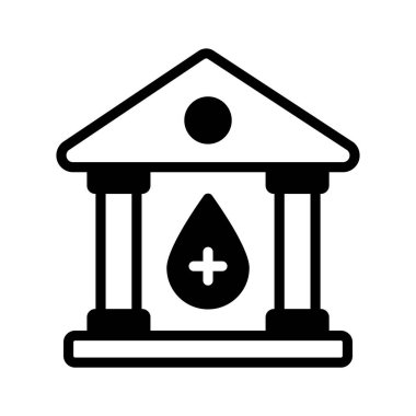 Kan bankasının bu premium simgesini al, özelleştirilebilir vektör