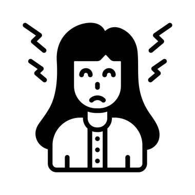 Modern tarzda zihinsel sağlık uyarı vektör tasarımı