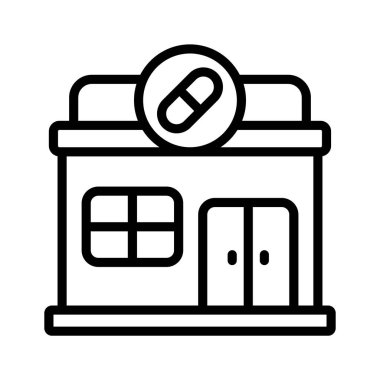 Eczane ve eczane simgesi tasarımı