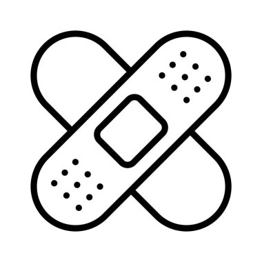 Moda tarzında bandaj simgesi, premium kullanıma hazır